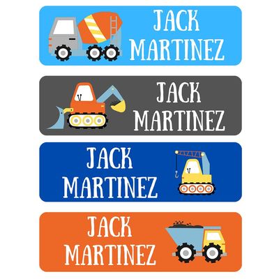 120 Custom Kid Name Labels Dishwasher Safe Personalized for Daycare, School Supply, Baby Bottles, Lunch Boxes and Cups, Travel. Daycare Labels Waterproof Labels Customized Name Stickers. (Pattern 12)