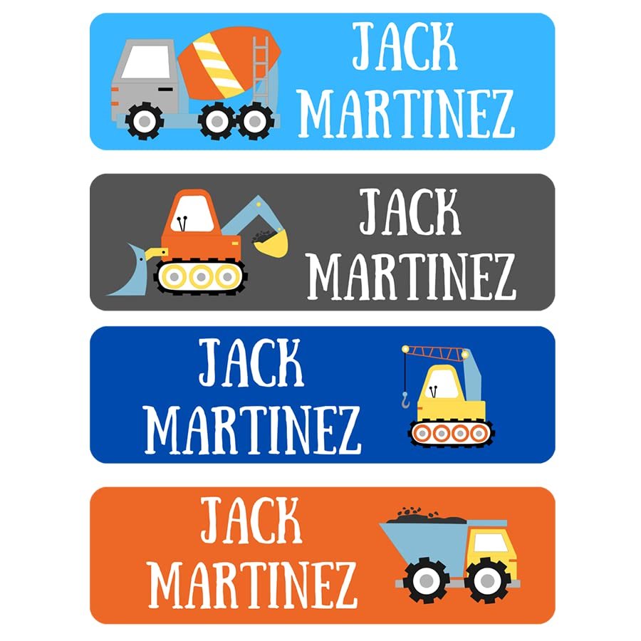 120 Custom Kid Name Labels Dishwasher Safe Personalized for Daycare, School Supply, Baby Bottles, Lunch Boxes and Cups, Travel. Daycare Labels Waterproof Labels Customized Name Stickers. (Pattern 12)