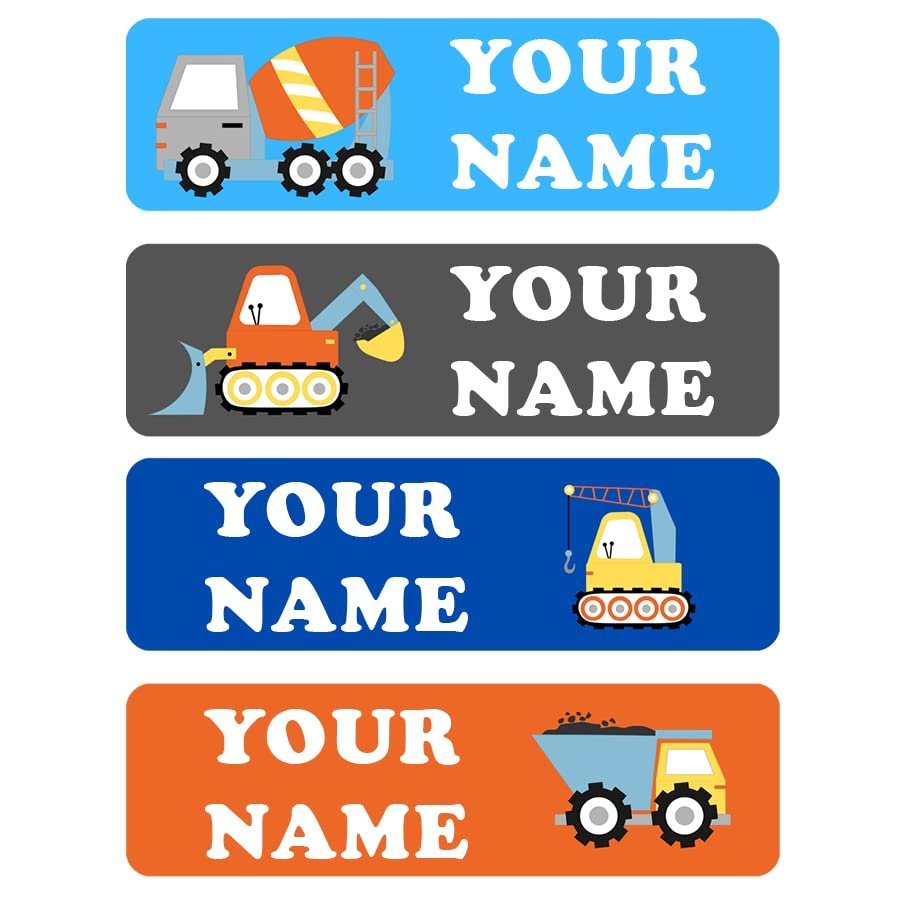 120 Custom Kid Name Labels Dishwasher Safe Personalized for Daycare, School Supply, Baby Bottles, Lunch Boxes and Cups, Travel. Daycare Labels Waterproof Labels Customized Name Stickers. (Pattern 10)