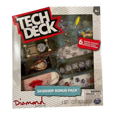 Tech Deck Sk8shop Bonus Pack Mini Finger Skateboard Multi (Diamond (Sk8shop Bonus Pack))