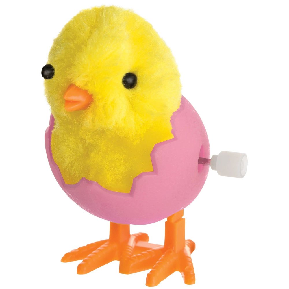 Adorable Pink Wind-Up Hatching Chick Toy - 3.375" x 2.75" (Pack of 1) - Unique Gift, Perfect for Kids' Playtime & Easter Fun