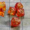 CiaraQ DND Polyhedral Dice Set with a Black Dice Bag for D&D RPG MTG Role Playing Table Games view 4