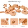 MONT PLEASANT Play Kitchen Accessories Montessori Wooden Toys Kids Kitchen Set Cookware Plates Dishes Pots Pans Cooking Playset 15 Pieces Sensory Toys for Toddlers Girls Boys With Storage Bag view 4
