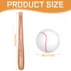 Lewtemi 3 Pcs Set of Inflatable Baseball Bat Beach Ball Including 2 Inflatable Baseball Bat and Beach Pool Ball, Halloween Party Favors for Pool(Wood Color) view 3