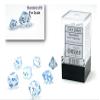 Chessex Dice Set  10mm Borealis Light Blue Luminary Polyhedral Dice Set  Dungeons and Dragons D&D DND TTRPG Dice  Includes 7 Dice - D4 D6 D8 D10 D12 D20 D%, (CHX20581) view 1