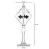 DORAMI Spaceship Solar Power Crookes Radiometer Sun Light Energy Spinning Vanes Glass Windmill Gift Home Desk Decoration view 2
