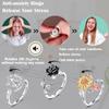 KOHOTA Fidget Rings for Women Spinner Ring for Anxiety Adjustable CZ Sunflower Butterfly Rose Star Moon Stress Relief Open Rings Set view 3