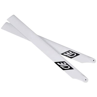 550mm Carbon Fiber Main Blades White for RC Helicopter Model 3D Upgrade Parts (4 Pairs)