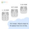 ALVABABY Baby Cloth Diaper 6 Pack with 12 Inserts One Size Cloth Diaper Covers Adjustable Washable Reusable for Baby Girls and Boys view 4