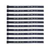 (10) Pack - W.W.J.D. Bracelets - 22 Individual Colors To Choose From - Mix and Match (Black & White) view 1