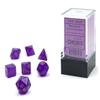 Chessex Dice Set  10mm Borealis Purple/Gold Luminary Polyhedral Dice Set  Dungeons and Dragons D&D DND TTRPG Dice  Includes 7 Dice - D4 D6 D8 D10 D12 D20 D% (CHX20587) view 2