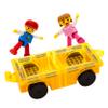 PicassoTiles Magnetic Car Play Set with Action Figures for Kids 3+ - STEM Building Block Vehicle Toy view 1