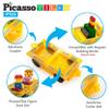 PicassoTiles Magnetic Car Play Set with Action Figures for Kids 3+ - STEM Building Block Vehicle Toy view 3