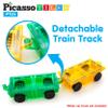 PicassoTiles Magnetic Car Play Set with Action Figures for Kids 3+ - STEM Building Block Vehicle Toy view 4
