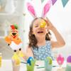 Easfan Chicken Hand Puppet Plush Animal Toy with Movable Mouth for Role Play Storytelling Preschool Teaching Birthday Gifts for Kids Boys Girls, 11'' view 2