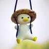 2 Pack Swinging Duck Car Hanging Ornament, Cute Swing Duck Rear View Mirror Hanging Pendant Car Accessories Interior Funny Toy Gifts for Men Women view 1