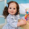 Pinky Lifelike Lovely 22inch 55cm Reborn Baby Dolls Silicone Full Body Realistic Newborn Baby Dolls Toy (Light-Blue) view 2