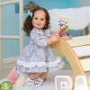 Pinky Lifelike Lovely 22inch 55cm Reborn Baby Dolls Silicone Full Body Realistic Newborn Baby Dolls Toy (Light-Blue) view 3