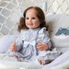 Pinky Lifelike Lovely 22inch 55cm Reborn Baby Dolls Silicone Full Body Realistic Newborn Baby Dolls Toy (Light-Blue) view 4
