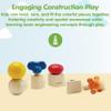 PlanToys Nuts & Bolts Wooden Toy for Kids Ages 2+ | Montessori Fine Motor & Coordination Activity for Early STEM Learning | Eco-Friendly Educational Toy for Building & Discovery view 2