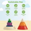 PlanToys Cone Sorting Wooden Toy Set for Kids Ages 3+ | Montessori Colour & Size Recognition Activity for Fine Motor Skills, Logic & Focus | Eco-Friendly Educational Toy view 3