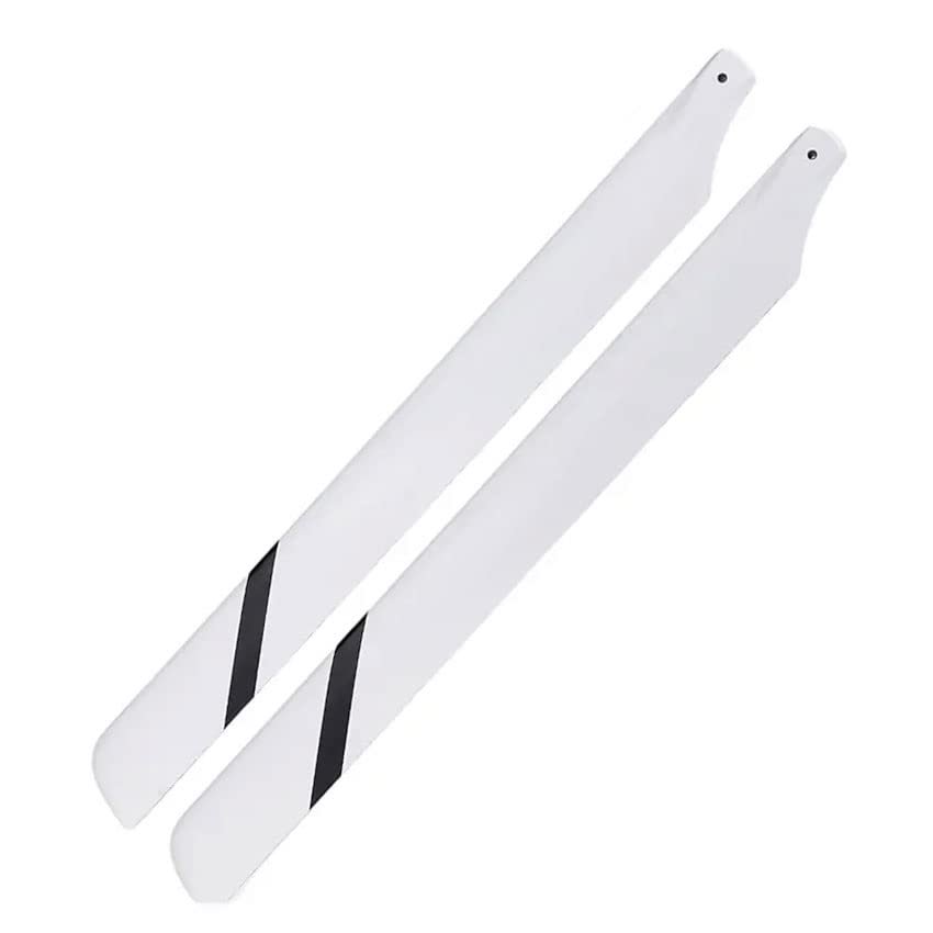 550mm Glassfiber Main Blades White for RC Helicopter Model Upgrade Parts (1 Pair)