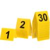 30 Pack Evidence Markers Crime Scene Markers Tents Evidence Number Cards Crime Scene Decorations Party Decorations for Kids Adults Detective Clue Game Halloween Props view 1