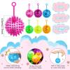 Sotiff 18 Pcs Light up Ball Spiky LED Bouncy Ball Flashing Squeaky Multicolor Puffer Toy Rubber Sensory Toy Carnival Prizes Bulk Party Favors for Teens, Adults, Children view 2