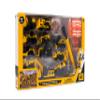 CAT Construction Toys, Little Machines Mega Set  40+ Pieces with XL Crane & Excavator, 10 Mini Vehicles, Road Signs, Cones, Boulders & Barricades, Indoor/Outdoor STEM Toy for Kids Ages 3 + view 3