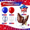 24 Pcs 250th Anniversary Patriotic Eagle Balloon USA Blue White and Red Balloons Memorial Day Party Decorations Large Eagle Foil Balloons Fourth of July Star American Flag Decor for Birthday Party view 2