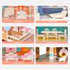 ROBOTIME Doll House Wooden Dollhouse for Kids 3 4 5 6 Years Old, Doll House w/28PCS Furniture Plastic, for 3.3Dolls, Birthday Presents for Toddler 3+ view 2