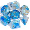CiaraQ DND Polyhedral Dice Set with a Black Dice Bag for D&D RPG MTG Role Playing Table Games view 1
