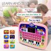Kid Tablet Toddler Learning Pad Interactive Toy with Screen -Educational Toys Fun Gifts -Music/Piano/ABC/Numbers/Words/Spell/Animals - for Boys&Girls 3+ (Pink) view 4