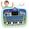 Kid Tablet Toddler Learning Pad Interactive Toy with Screen -Educational Toys Fun Gifts -Music/Piano/ABC/Numbers/Words/Spell/Animals - for Boys&Girls 3+ (Blue) view 1