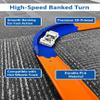 2 Pack-90 Degree Banked Curve Track  Compatible with Hot Wheels | Replacement Turn Track Piece for Hot Wheels Sets | Fits Standard Hot Wheels Tracks | High-Speed Corner Racing Accessory view 2