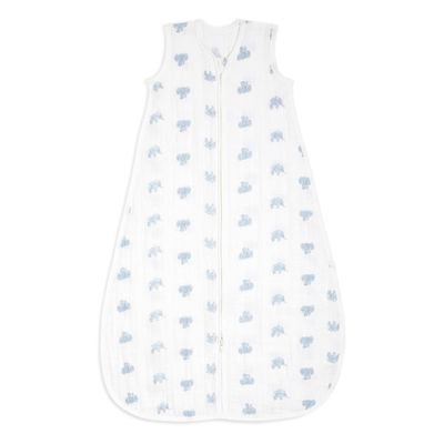 aden + anais Baby Sleeping Bag, 100% Organic Cotton Muslin, Wearable Swaddle Blanket for Girls & Boys, Breathable & Lightweight, TOG Rating 1.0, Animal Kingdom, 6-18 Months