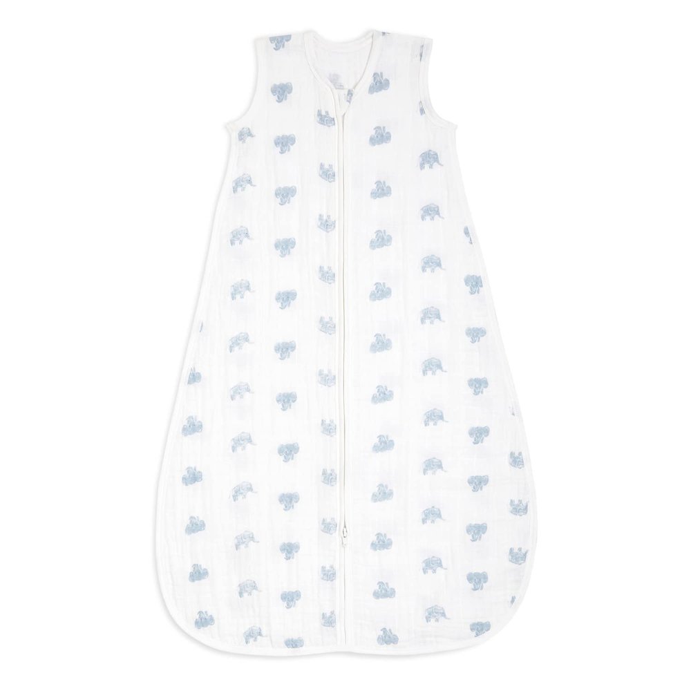 aden + anais Baby Sleeping Bag, 100% Organic Cotton Muslin, Wearable Swaddle Blanket for Girls & Boys, Breathable & Lightweight, TOG Rating 1.0, Animal Kingdom, 6-18 Months