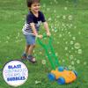 Little Kids FUBBLES NO Spill Bubble Lawn Mower | Includes 4oz Non Tox Refill Solution | Automatic Bubble Blower Machine | Toddler Outdoor Bubble Toy, Orange view 2