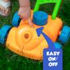Little Kids FUBBLES NO Spill Bubble Lawn Mower | Includes 4oz Non Tox Refill Solution | Automatic Bubble Blower Machine | Toddler Outdoor Bubble Toy, Orange view 3