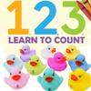 10 Pack: Numbers Counting Rubber Ducks Colorful Bath Toys - 1, 2, 3 Learn to Count Numeracy Early Learning Educational Bathtime Squeak Duckies Bathtub Set for Kids, Toddlers view 2