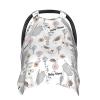 Personalized Cute Tortoise Hippo Baby Infant Car Seats Canopy for Babies with Name, Custom Car Seat Covers for Baby Boys Girls, Peekaboo Minky Nursing Breastfeeding Stroller Canopies for Newborn view 1