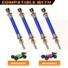 RCAWD Driveshaft Set for 1/8 Arrma Typhon 4x4 3s Blx, Typhon 4x4 550 Mega Upgrades, Drive Shaft Composite Slider Front Rear,4wd Buggy Hopups Parts Blue view 2