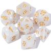 CiaraQ DND Polyhedral Dice Set with a Black Dice Bag for D&D RPG MTG Role Playing Table Games view 1