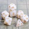 CiaraQ DND Polyhedral Dice Set with a Black Dice Bag for D&D RPG MTG Role Playing Table Games view 2