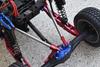 2pc Set Upgrades Stainless Steel Adjustable Rear Upper Chassis Link Tie Rods with Aluminium Ends with Team LOSI 1/6 4WD Super Baja Rey 2.0 LOS05021 rc Cars by GPM (Blue) view 4