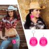 20Pcs Pink Mini Cowboy Hat, Plastic Mini Western Cowgirl Hat for Pretend Play Dollhouse Decoration view 3