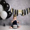 YESSWL Highchair Banner - 1st Birthday Decorations, Black & Gold Wild One Theme, Photo Booth Props, Party Supplies view 4