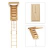 Odoria 1/12 Miniature Folding Attic Stairs Dollhouse Furniture Accessories view 2