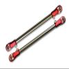 2pc Set Upgrades Stainless Steel Adjustable Rear Upper Chassis Link Tie Rods with Aluminium Ends with Team LOSI 1/6 4WD Super Baja Rey 2.0 LOS05021 rc Cars by GPM (red) view 1