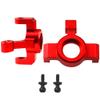 Vgoohobby Aluminum Steering Blocks Caster Blocks C-Hubs Stub Axle Carriers Knuckles Set C-Cup Upgrades Parts Compatible with 1/18 LaTrax Teton Desert Prerunner Rally RC Car,Replace #7532 7552X (Red) view 2